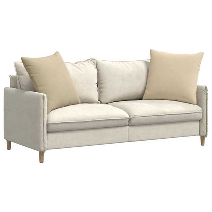 vidaXL Sofakissen 2 Stück Creme 80 x 80 cm Stoff