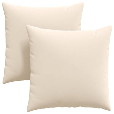 vidaXL Sofakissen 2 Stück Beige 80 x 80 cm Stoff