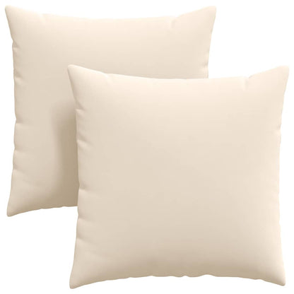 vidaXL Sofakissen 2 Stück Beige 80 x 80 cm Stoff