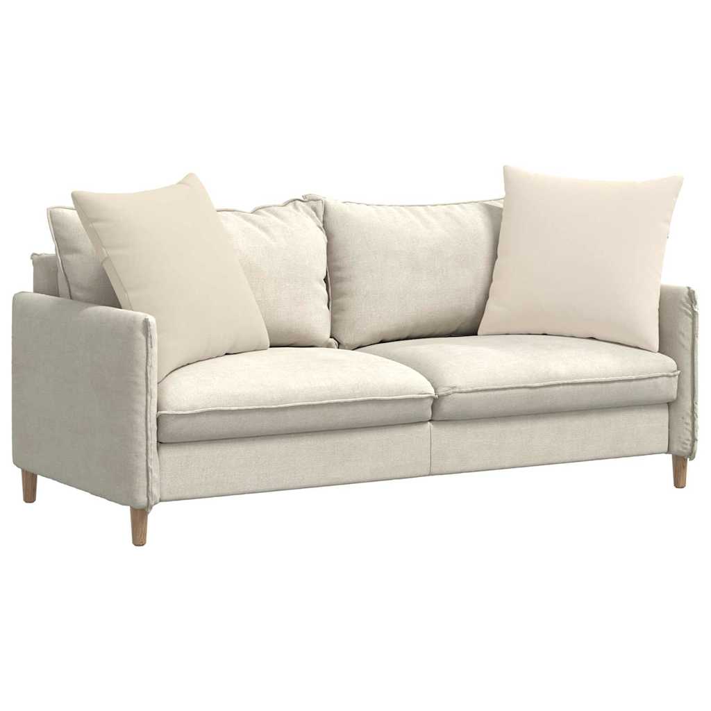 vidaXL Sofakissen 2 Stück Beige 80 x 80 cm Stoff