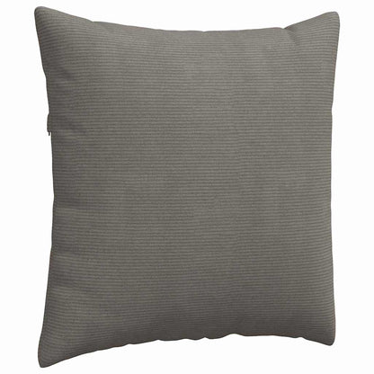 vidaXL Sofakissen 2 Stück Hellgrau 80 x 80 cm Cordstoff