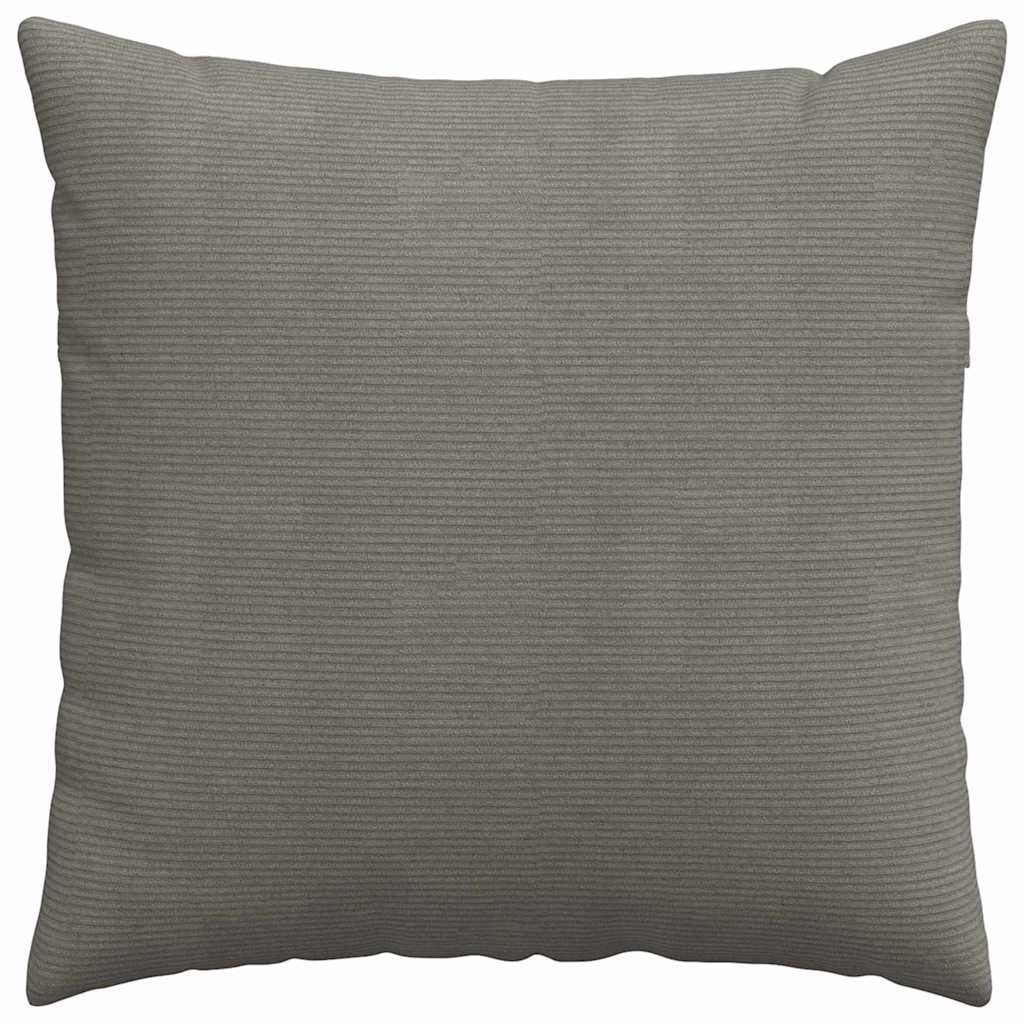 vidaXL Sofakissen 2 Stück Hellgrau 80 x 80 cm Cordstoff