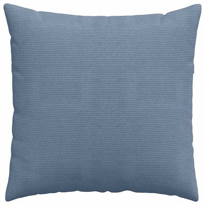 vidaXL Sofakissen 2 Stück Blau 80 x 80 cm Cordstoff