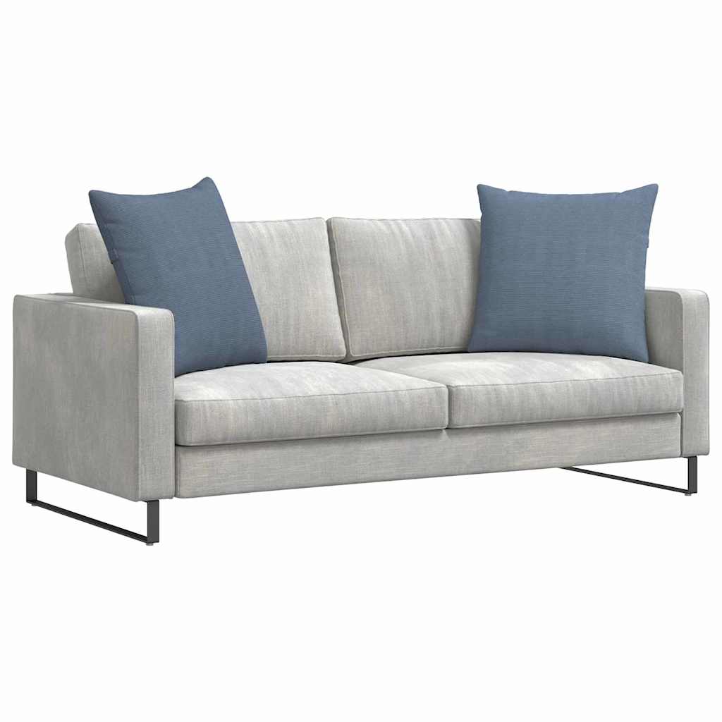 vidaXL Sofakissen 2 Stück Blau 80 x 80 cm Cordstoff