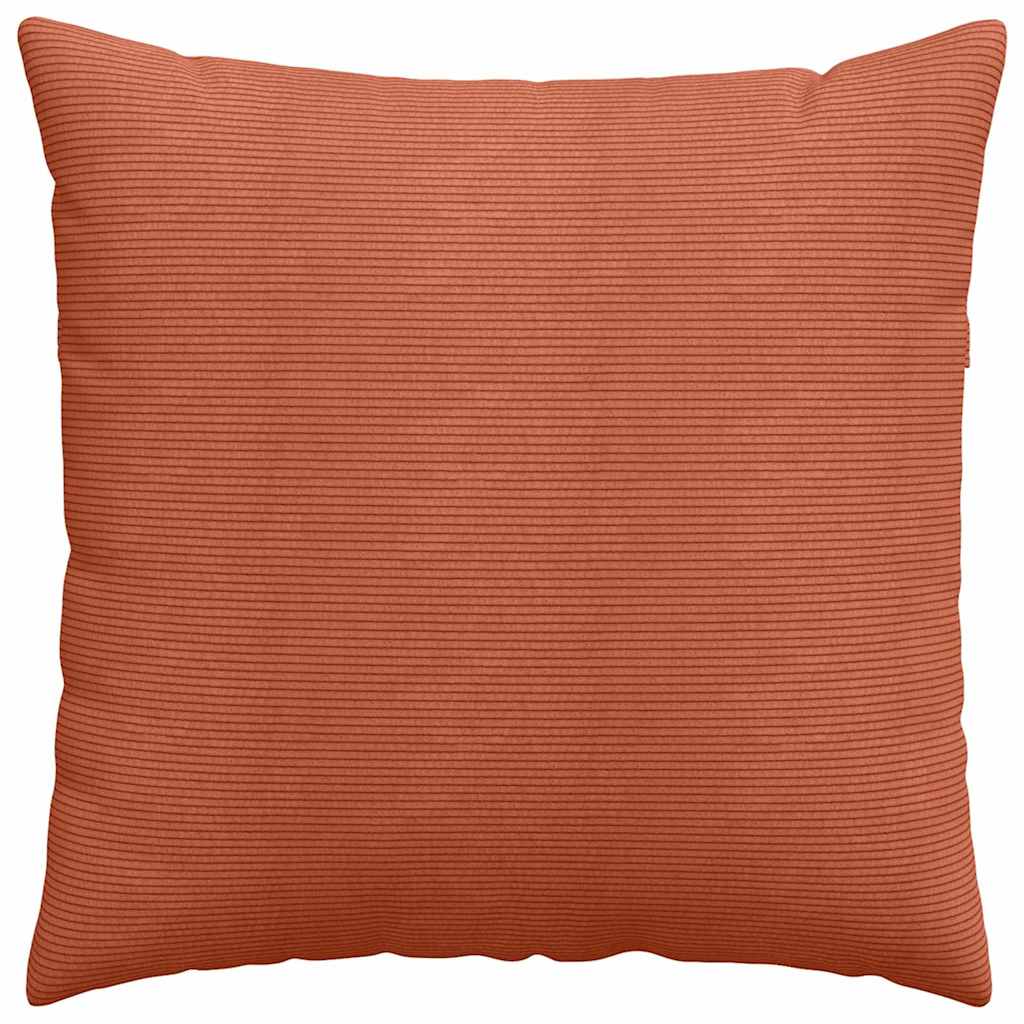 vidaXL Sofakissen 2 Stück Rot-Orange 80 x 80 cm Cordstoff