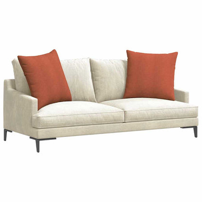 vidaXL Sofakissen 2 Stück Rot-Orange 80 x 80 cm Cordstoff