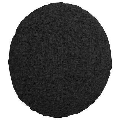 vidaXL Sitzkissen 2 pcs Schwarz Ø30 x 13 cm Stoff