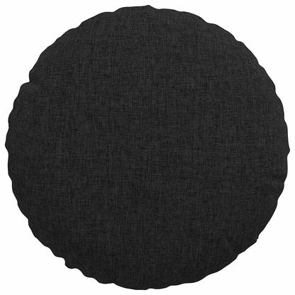 vidaXL Sitzkissen 2 pcs Schwarz Ø30 x 13 cm Stoff