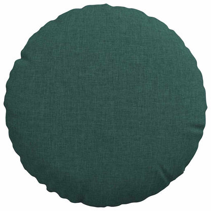 vidaXL Sitzkissen 2 pcs Dunkelgrün Ø30 x 13 cm Stoff