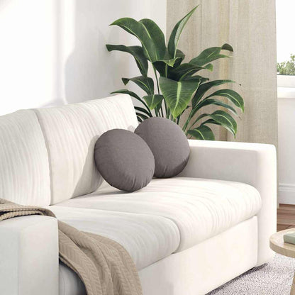 Sitzkissen 2 pcs Taupe Ø30 x 13 cm Stoff