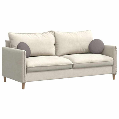 Sitzkissen 2 pcs Taupe Ø30 x 13 cm Stoff