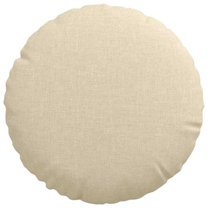 vidaXL Sitzkissen 2 pcs Creme Ø30 x 13 cm Stoff