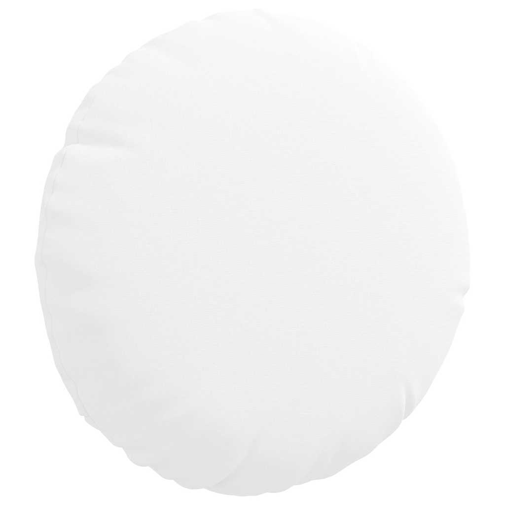 Sitzkissen 2 pcs Weiß Ø30 x 13 cm Stoff