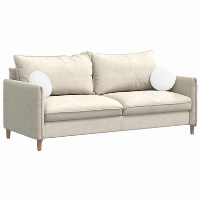 Sitzkissen 2 pcs Weiß Ø30 x 13 cm Stoff