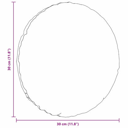 Sitzkissen 2 pcs Weiß Ø30 x 13 cm Stoff