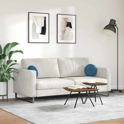 vidaXL Sitzkissen 2 Stück Blau Ø 30 x 13 cm Samt