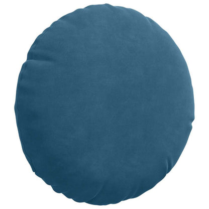 vidaXL Sitzkissen 2 Stück Blau Ø 30 x 13 cm Samt