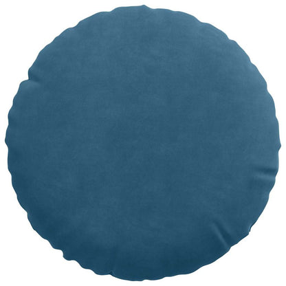 vidaXL Sitzkissen 2 Stück Blau Ø 30 x 13 cm Samt