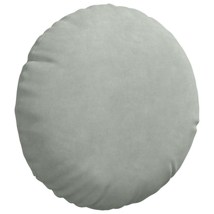 vidaXL Sitzkissen 2 Stück Hellgrau Ø 30 x 13 cm Samt