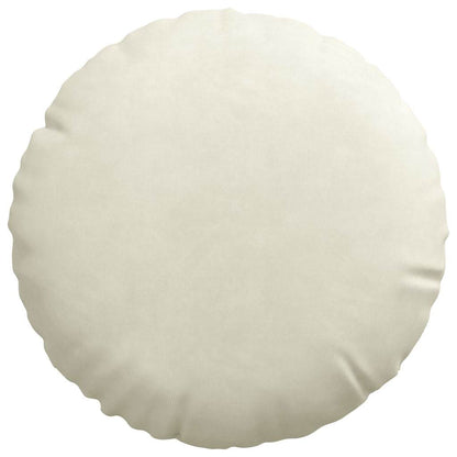 vidaXL Sitzkissen 2 Stück Creme Ø 30 x 13 cm Samt