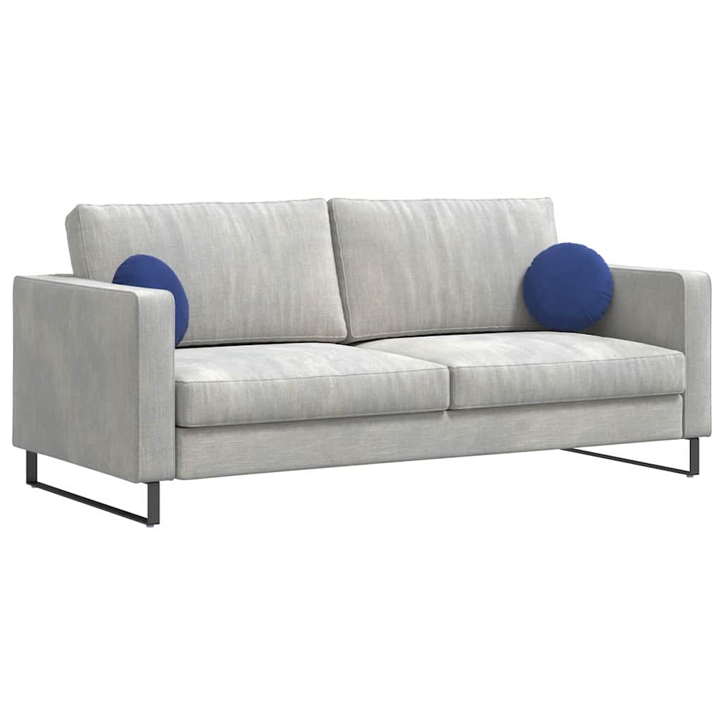 Sitzkissen 2 Stück Polizeiblau Ø 30 x 13 cm Samt