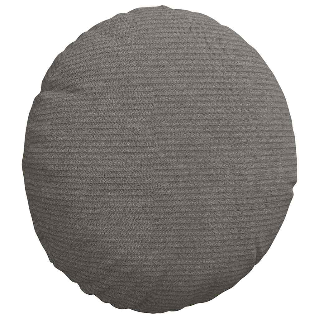 vidaXL Sitzkissen 2 pcs Hellgrau Ø 30 x 13 cm Cordstoff