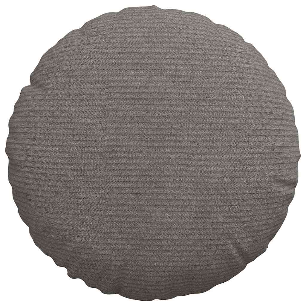vidaXL Sitzkissen 2 pcs Hellgrau Ø 30 x 13 cm Cordstoff