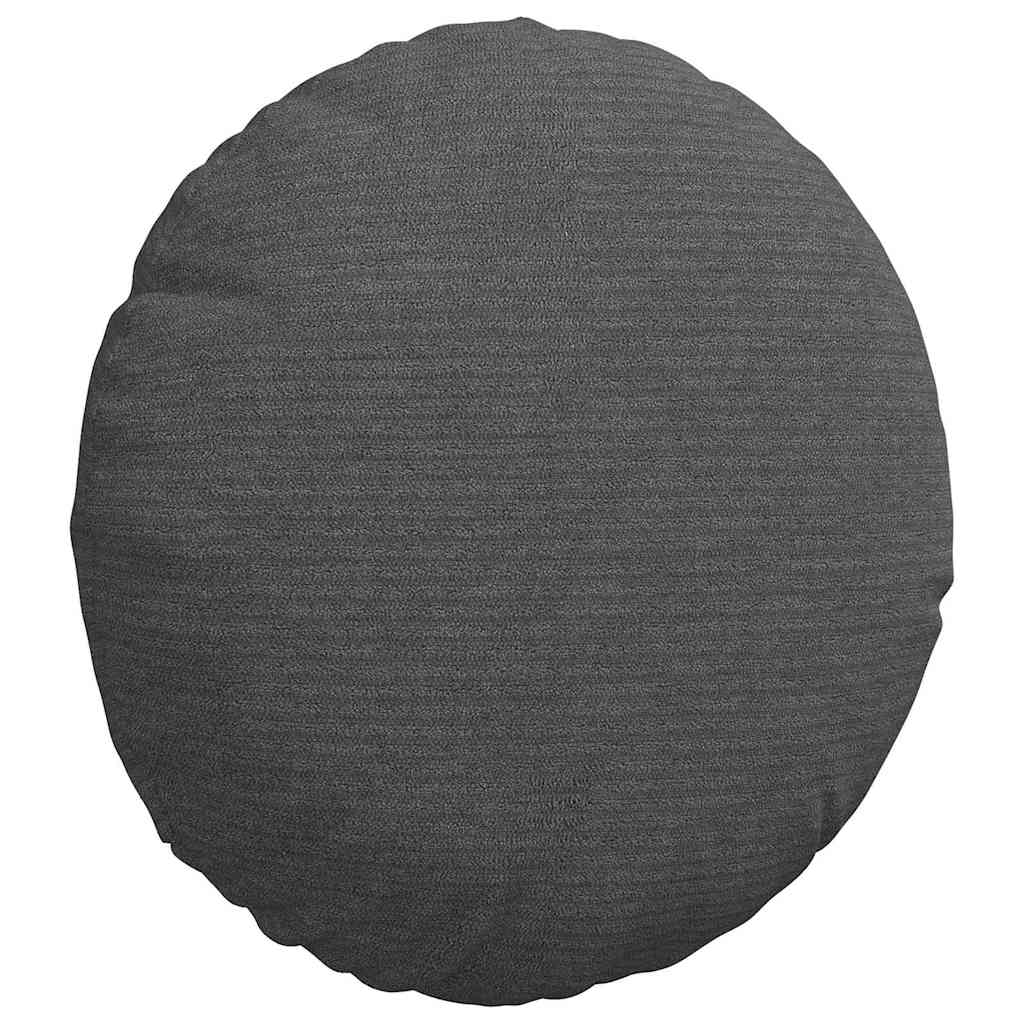vidaXL Sitzkissen 2 pcs Dunkelgrau Ø 30 cm Cordstoff