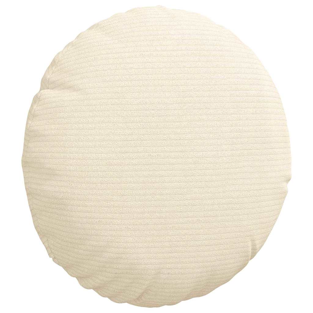 Sitzkissen 2 pcs Creme Ø 30 cm Cordstoff