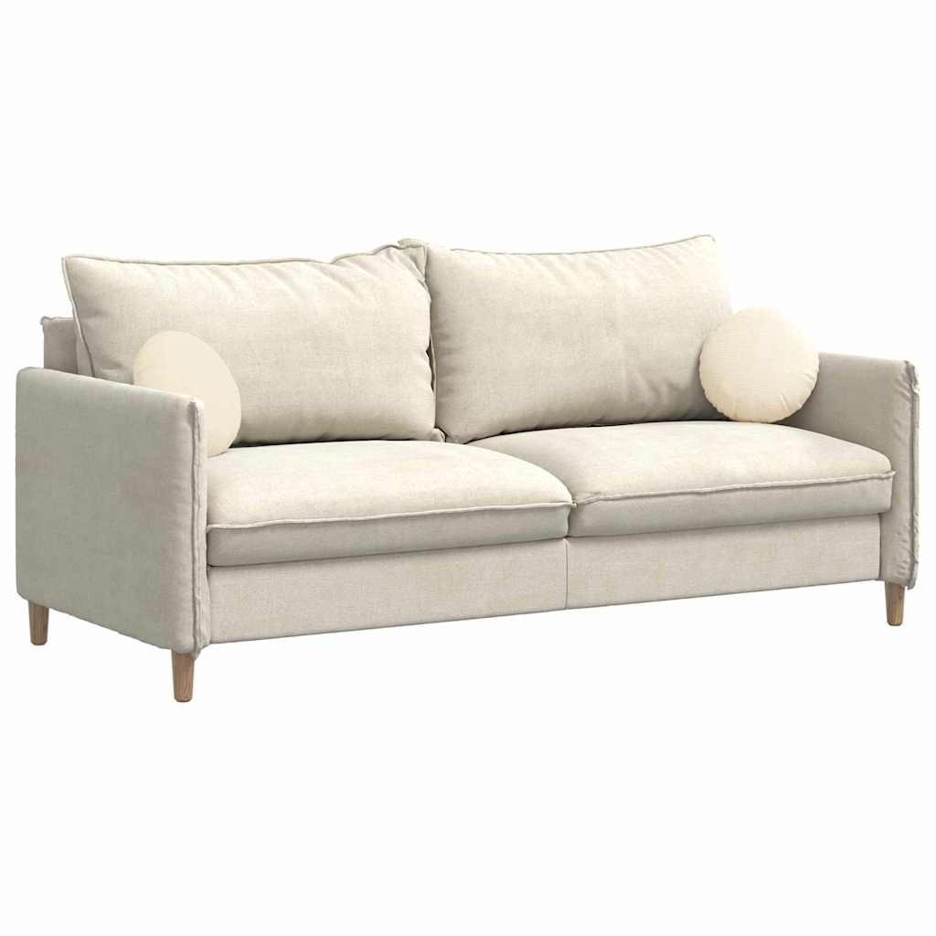 Sitzkissen 2 pcs Creme Ø 30 cm Cordstoff