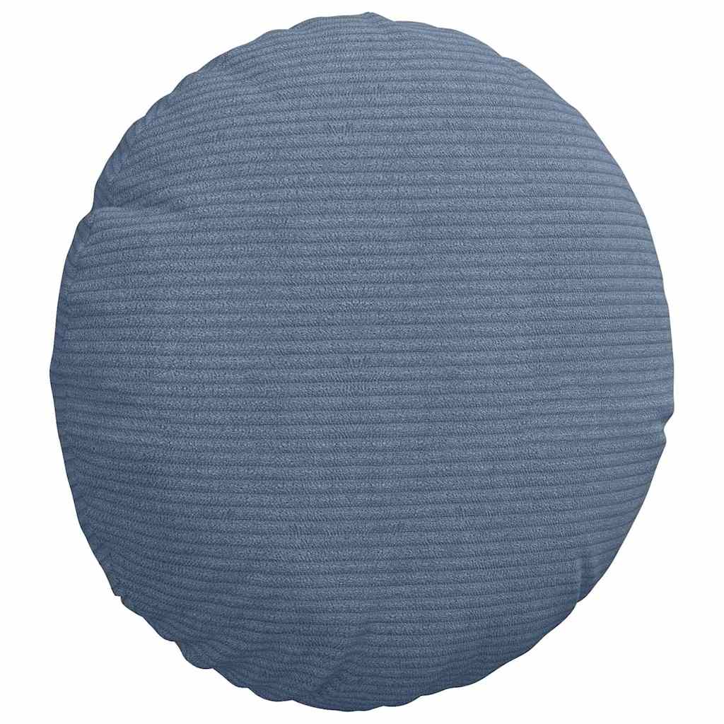 vidaXL Sitzkissen 2 pcs Blau Ø 30 cm Cordstoff