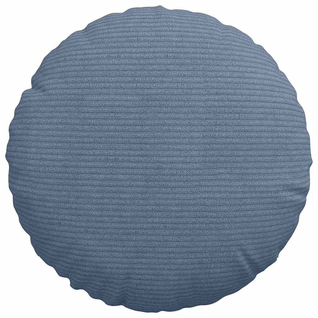 vidaXL Sitzkissen 2 pcs Blau Ø 30 cm Cordstoff