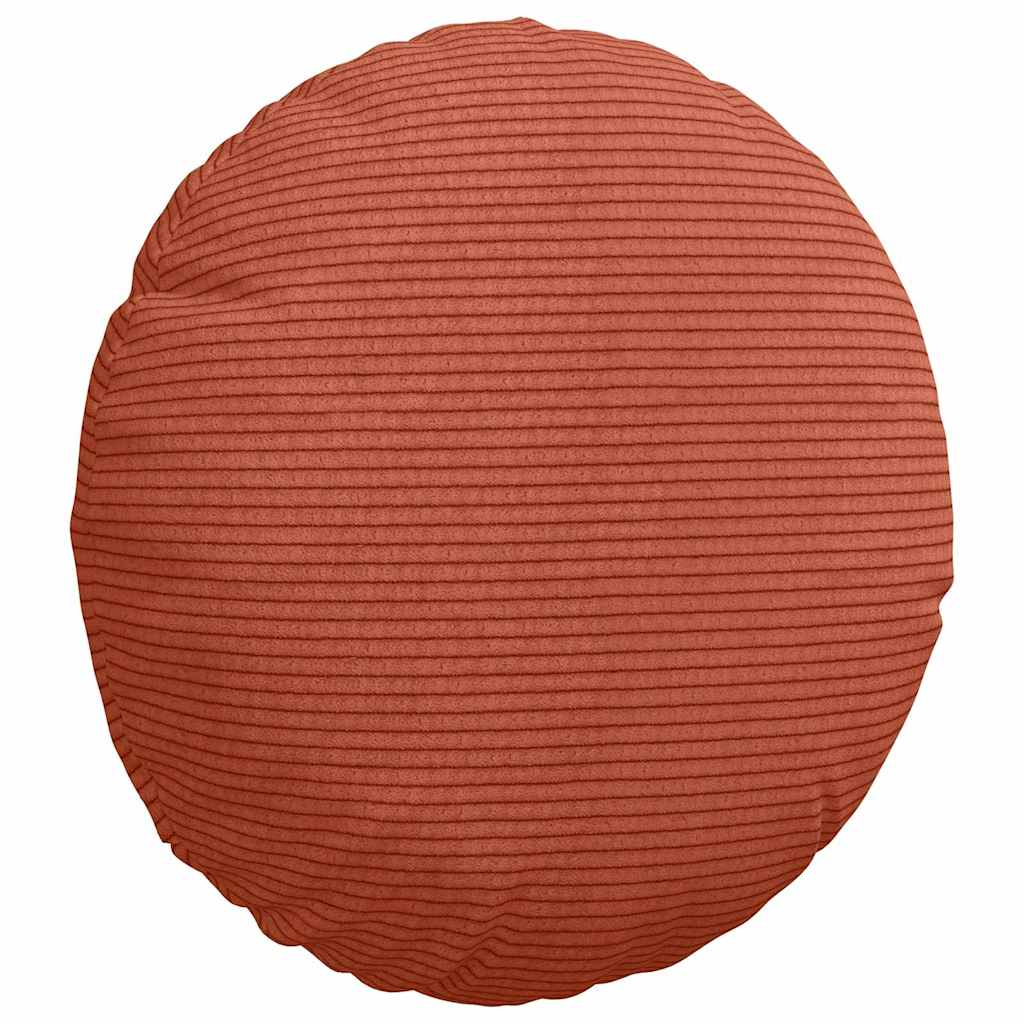 vidaXL Sitzkissen 2 pcs Rot-Orange Ø 30 cm Cordstoff