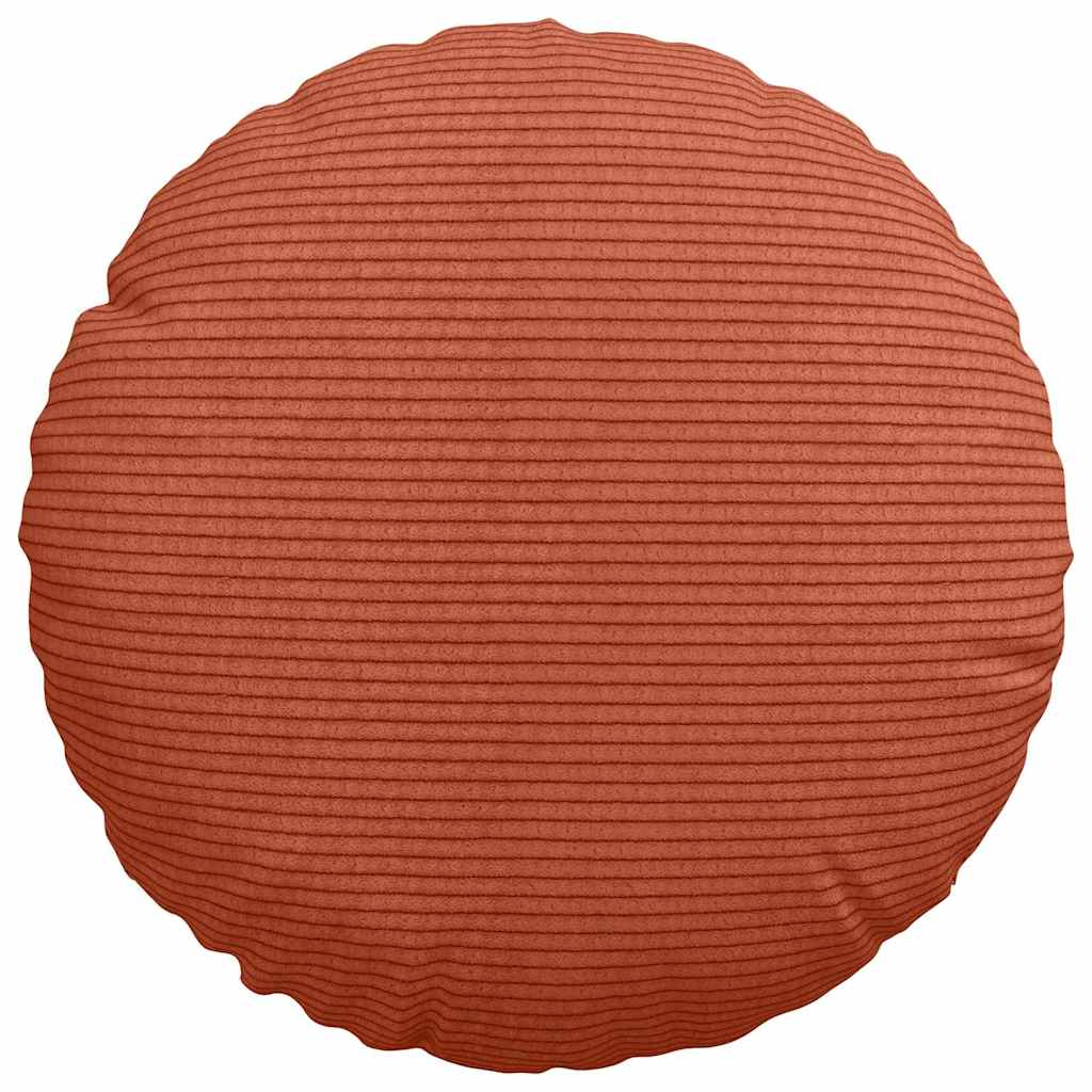 vidaXL Sitzkissen 2 pcs Rot-Orange Ø 30 cm Cordstoff