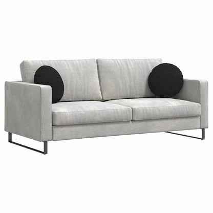 Sitzkissen 2 pcs Schwarz Ø40 x 13 cm Stoff