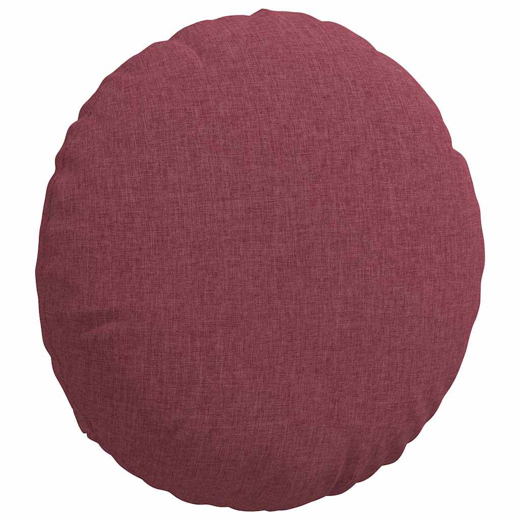 vidaXL Sitzkissen 2 pcs Weinrot Ø40 x 13 cm Stoff