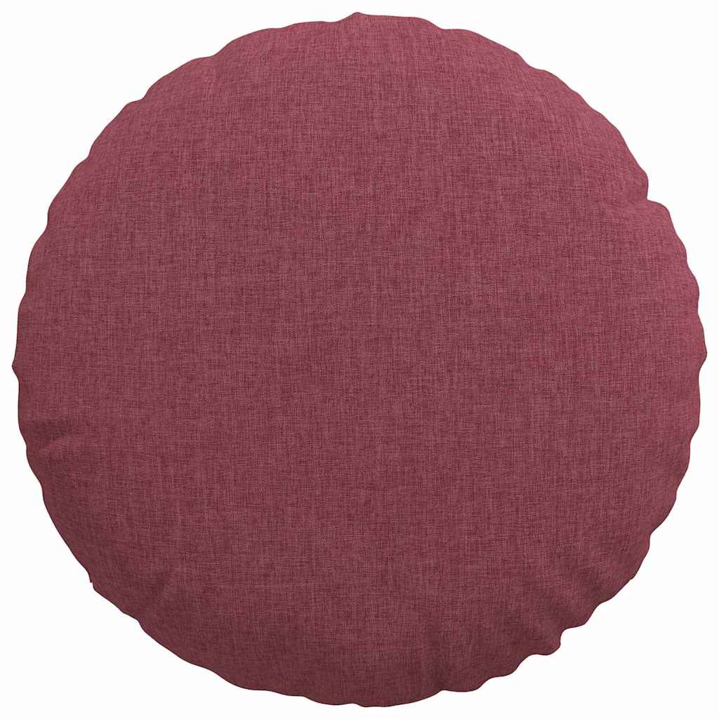 vidaXL Sitzkissen 2 pcs Weinrot Ø40 x 13 cm Stoff