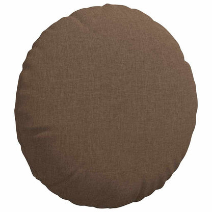 vidaXL Sitzkissen 2 pcs Braun Ø40 x 13 cm Stoff