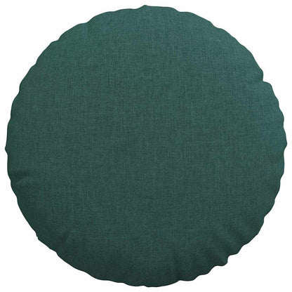 vidaXL Sitzkissen 2 pcs Dunkelgrün Ø40 x 13 cm Stoff