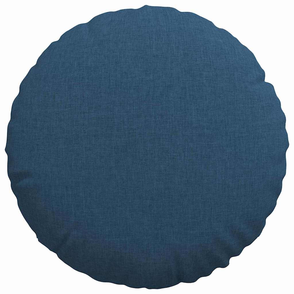 vidaXL Sitzkissen 2 pcs Blau Ø40 x 13 cm Stoff