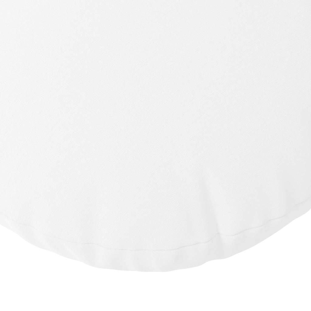 vidaXL Sitzkissen 2 pcs Weiß Ø40 x 13 cm Stoff