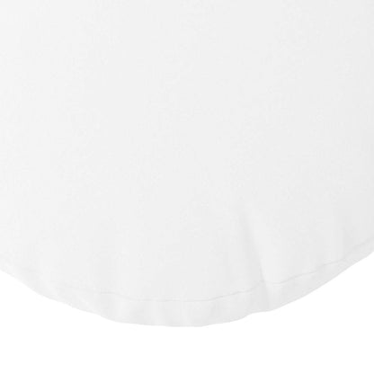 vidaXL Sitzkissen 2 pcs Weiß Ø40 x 13 cm Stoff
