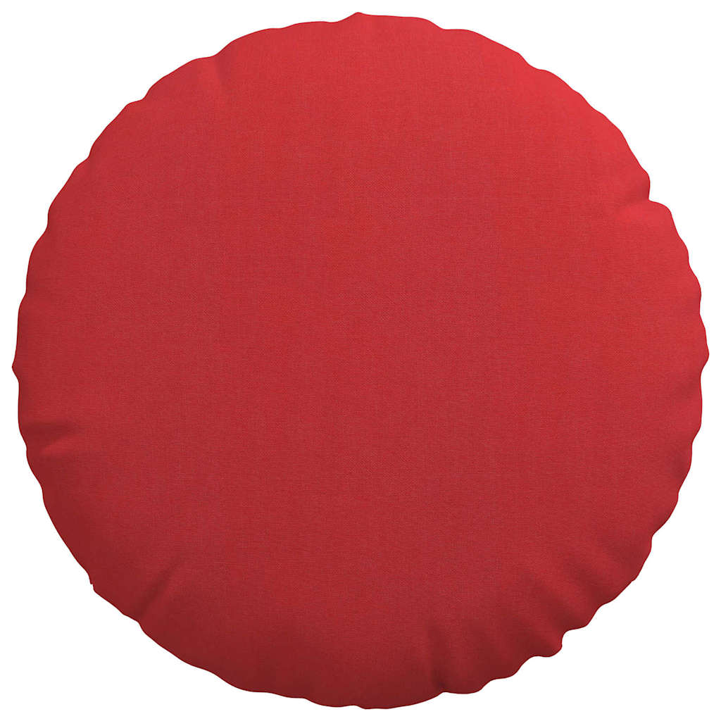 vidaXL Sitzkissen 2 pcs Rot Ø40 x 13 cm Stoff