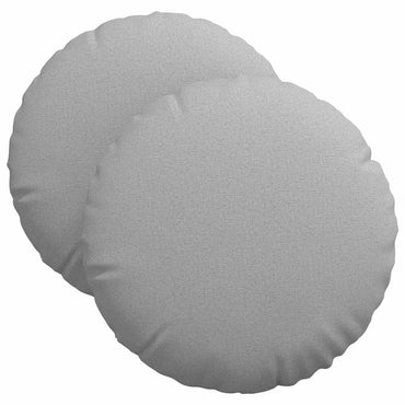 vidaXL Sitzkissen 2 pcs Wolkengrau Ø40 x 13 cm Stoff