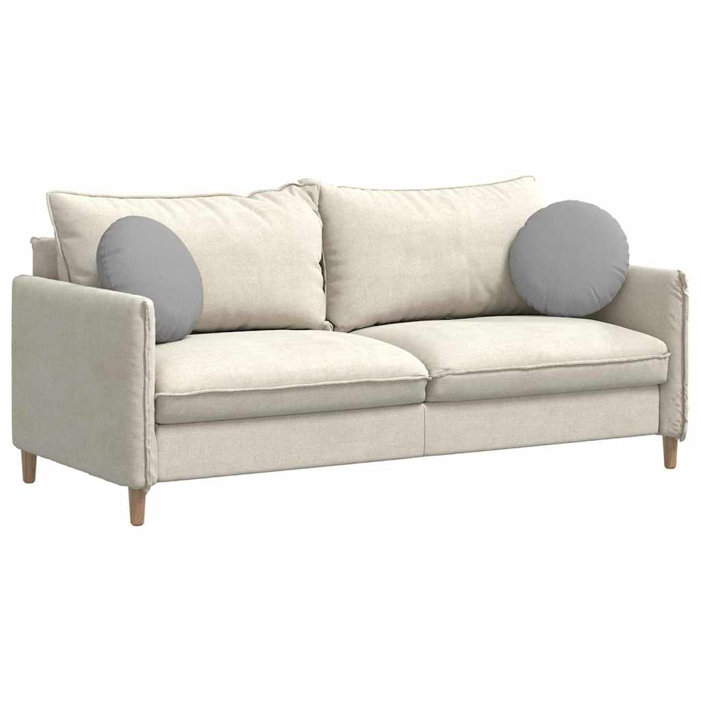 Sitzkissen 2 pcs Wolkengrau Ø40 x 13 cm Stoff