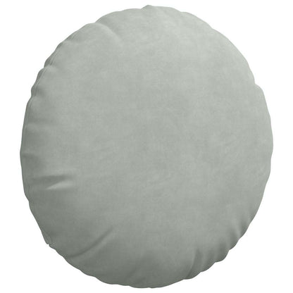 vidaXL Sitzkissen 2 Stück Hellgrau Ø 40 x 13 cm Samt