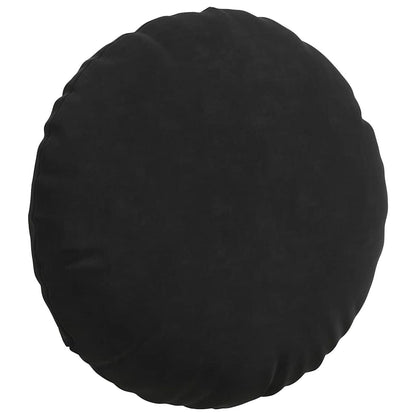 vidaXL Coussins de siège 2 pcs Noir Ø 40 x 13 cm Velours