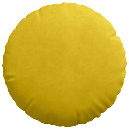 vidaXL Sitzkissen 2 Stück Gelb Ø 40 x 13 cm Samt