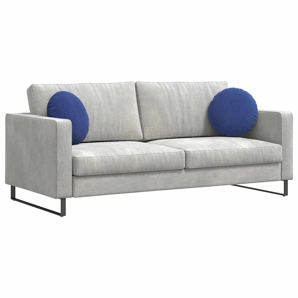 Sitzkissen 2 Stück Polizeiblau Ø 40 x 13 cm Samt