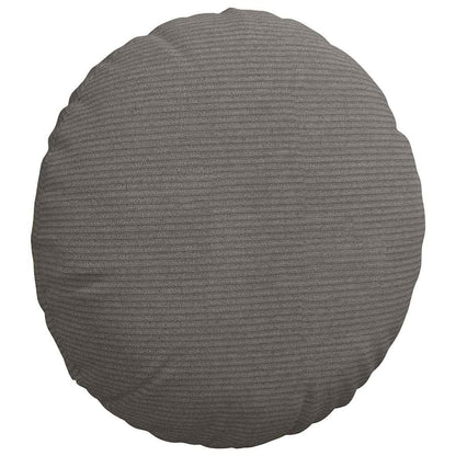 vidaXL Sitzkissen 2 pcs Hellgrau Ø 40 cm Cordstoff